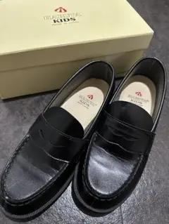 HARUTA キッズローファー ブラック 22.0cm