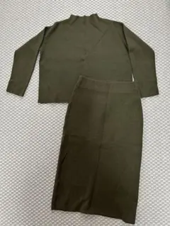 Mila Owen セットアップニット オリーブグリーン