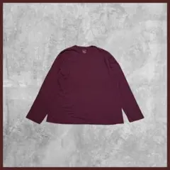 も*ん様 US古着 SONOMA 無地 ロンT 長袖 ボルドー XLサイズ