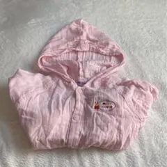 ミキハウス うさこ 薄手カーディガン  110  ダンガリー二重織パーカー