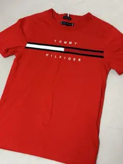 トミーヒルフィガー キッズ Tシャツ 150相当 赤 フラッグロゴ 半袖のサムネイル
