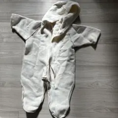 フリース フード付きアウター アイボリー