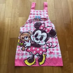 ミニーちゃん エプロン ピンク 保育士さん