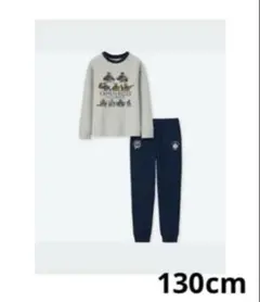 ユニクロ　仮面ライダービルドエグゼイドスウェットセットグレー×ネイビー130cm