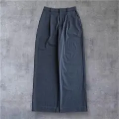 UNIQLO スラックス タックワイドパンツ グレー ユニクロ city 海外