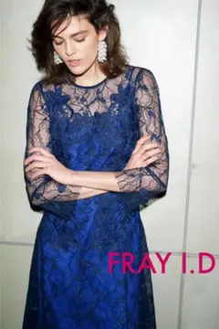 FRAY I.D レースアシメフレアーワンピース　オケージョン