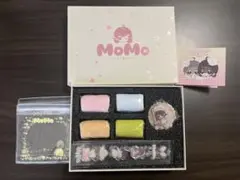 MoMo ミニロールケーキ4種＋マグネット&シール ほっこりスクイーズ