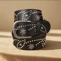 ウエスタンベルト アメカジ ターコイズ スタッズ ブラック y2k ヴィンテージ