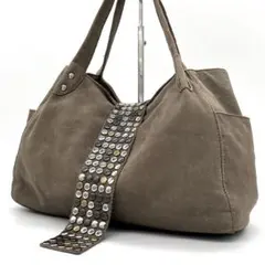 00s Y2K Studded Tote Bag Archive スタッズ 本革