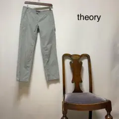 E3019【モスグリーン美品】セオリー　theory ペインターパンツ　Mのサムネイル