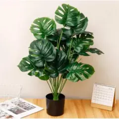 フェイクグリーン モンステラ 70cm 造花　グリーン 観葉植物のサムネイル