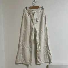 【UNIQLO】 ドレープワイドフレアジーンズ