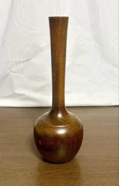 나무로 만든 단일 꽃병 (약 24.5cm)