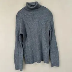 グレー タートルネック セーター　XLサイズ　ラメ入り　美品　上品　きれいめ