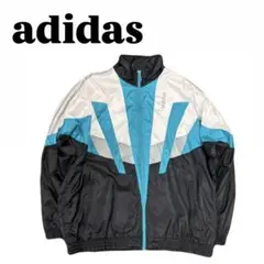 adidas 80s 90s ナイロンジャケット 刺繍ロゴ 古着
