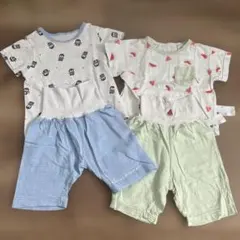 腹巻き半袖パジャマ　2枚セット　80サイズのサムネイル