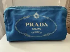 PRADA プラダ ロゴ　ビーチタオル　ブルー　コットン PRADA プラダ ロゴ ビーチタオル ブルー コットン - メルカリ