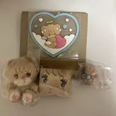 mikkoラテ ガチャ ぬいぐるみ　フィギュア　巾着　コースター ４点セット