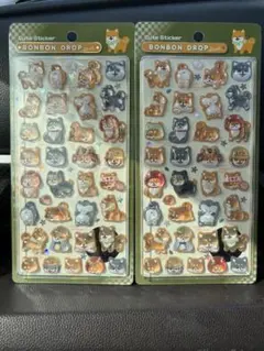 ボンボンドロップシール　しば犬　柴犬　和柄　正規品