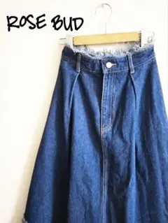 D221376 ROSE BUD デニムロングスカート