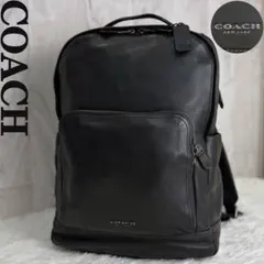 人気♡A4可♡COACH コーチ ブランドロゴ レザー リュック バックパック