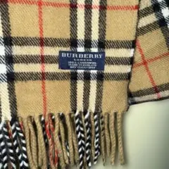 【バーバリー】Burberry ノバチェックマフラー 100%ウール 英国製