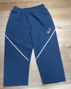 アシックス クロスクロップドパンツ レディースS ネイビー 7分丈 ASICSのサムネイル