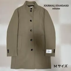 lana ベージュ ダブルブレスト チェスターコート M