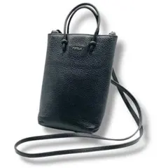 FURLA フルラ　黒　ブラック　 レザーミニショルダーバッグ