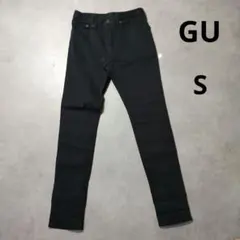 GU　スキニーデニムパンツ　ブラックデニム　メンズ　Sサイズ