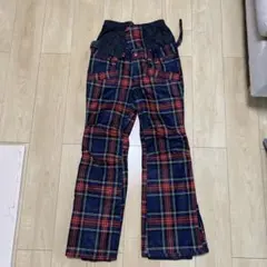 チェック柄スノーボードパンツ（女性用）