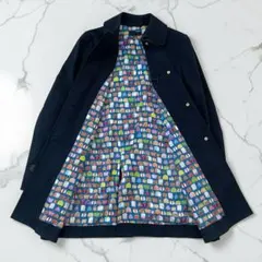 Paul Smith ポールスミス ステンカラーコート 38 裏地総柄 バッグ柄