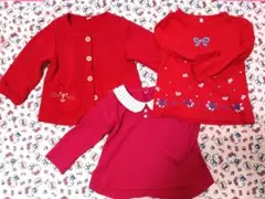 赤色ベビー服まとめ売り(*´ω`*)