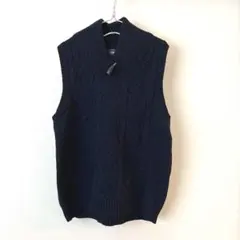 シーピープレパラトリーエムエフジー　ニットベスト　ネイビー　紺