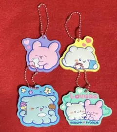 らぶいーず ぷっくりラバマス付きグミ ラバーマスコット4種セット