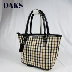 DAKS 　ダックス　ミニハンドバッグ 　チェック柄　 マルチカラー