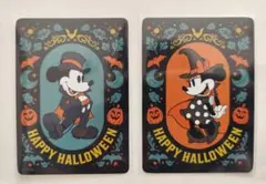 【匿名配送】2枚セット ミッキー＆ミニーハロウィン ディズニー じゃんけんカード