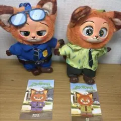 MINISO ズートピア ぬいぐるみキーチェーン　ニック・ワイルド セット売り