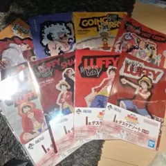 一番くじ ワンピース MONKEY.D.LUFFY I賞　クリアファイル8種類