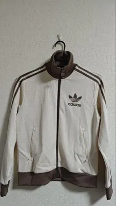 adidas アイボリー/ブラウン ジャケット