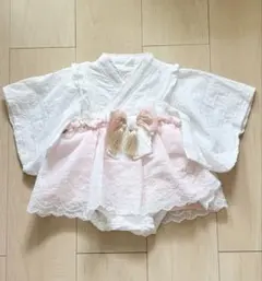 【美品】70cm Cottoli 着物スタイル 袴 ベビー服