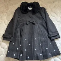 m*M様 Pom ponette 130cm ファー付きコート