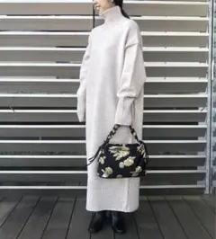 Տᗩᒪᗴ⭐️アダムエロペ タートルバックスリットニットワンピース