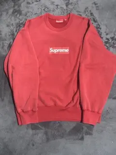 supreme box logo crewneck wash