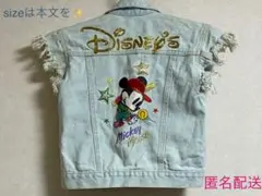 Disney ディズニー　ジャケット　キッズ　デニム　ヴィンテージ　ノースリーブ