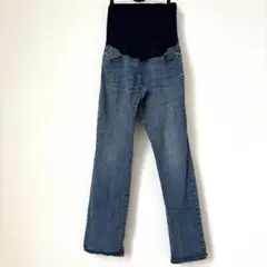 【L】マタニティ デニムジーンズ ハイウエスト オシャレ カジュアル