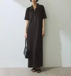 ADAM ET ROPÉ FEMME ハーフスリーブポロシャツワンピース