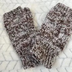 【ハンドメイド】　手袋（親指以外指先なし）
