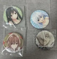 アニメキャラクター ピンバッジ 4個セット