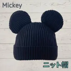 キッズ 帽子 ニットキャップ 耳付き ニット帽 コスプレ ミッキー